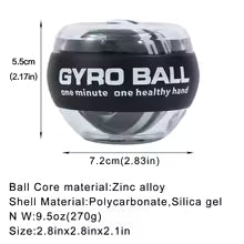 Gyro ball forearm exerciser