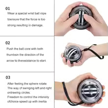 Gyro ball forearm exerciser